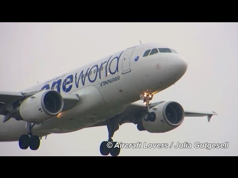 *OneWorld* Finnair Airbus A319 [OH-LVD] Landing @ Berlin-Tegel 29.07.2013