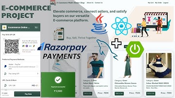 E-commerce Project using Spring Boot, React JS & MySQL | Razorpay Payment Gateway Integration