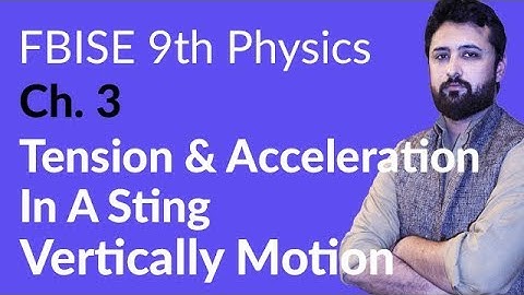 9th Class Physics Federal Board, Ch 3 - Tension & Acceleration in a Sting - 9th Physics FBISE