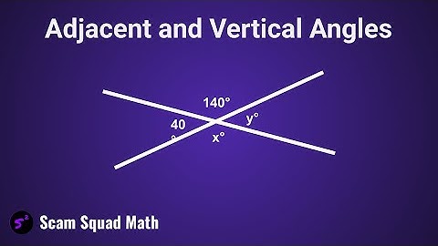 Adjacent and Vertical Angles