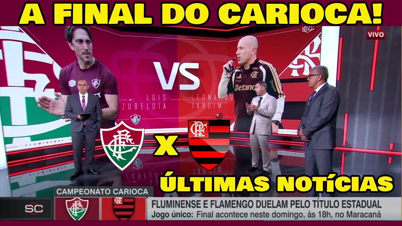 ESTREIA DE LEONARDO JARDIM! FLUMINENSE x FLAMENGO FINAL DO CARIOCA - MEU TIME IDEAL DO FLAMENGO