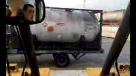 Stackerchauffeur in actie