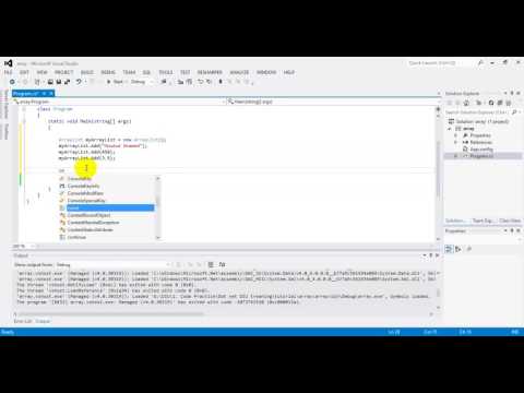 5th Lecture ArrayList Asp.NET
