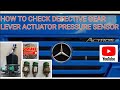 Gear Lever Actuator Pressure Sensor How To Test, Mercedes Actros