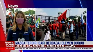 Ribuan Buruh Penuhi Gedung DPR, Tuntut Pencabutan UU Omnibus Law #iNewsSore 10/08