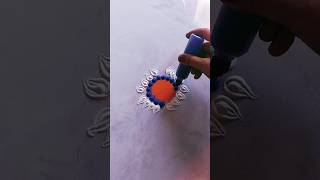 quick &amp; simple rangoli design #shorts #ytshorts #viralshorts #trendingshorts #rangoli