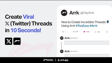 How to Create Amazing Twitter Threads with AI using Arrk
