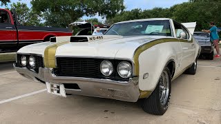 1969 HURST Oldsmobile H/O 455 (Matching Numbers) in Dover White and FIRE Frost GOLD! Bankers HOTROD 1969 Oldsmobile Hurst Olds