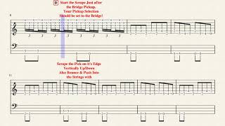 Randy Rhoads Crazy Train Pick Scrape Intro
