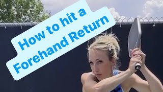 Hitting a Forehand Return with Pro Allyce Jones