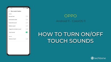 How to Turn On/Off Touch sounds - Oppo [Android 11 - ColorOS 11]