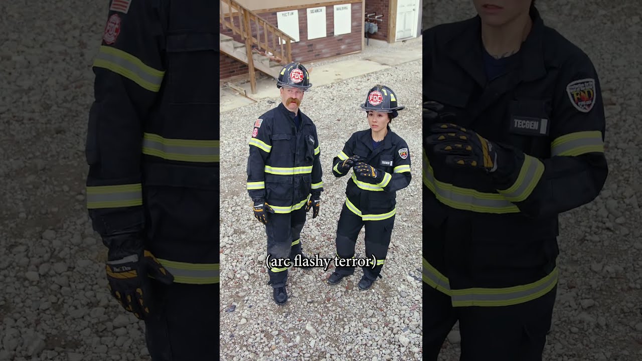 Firefighters And Electricity Don T Mix Well Firefighter Lineworker Arc