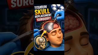 Titanium Skull Replacement Surgery Explained | Titanium Skull Implant operation in 3D Animation