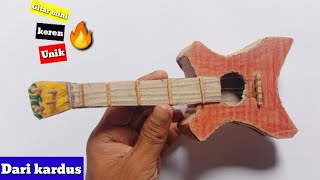 Cara Membuat Gitar Rock Mini Dari Kardus