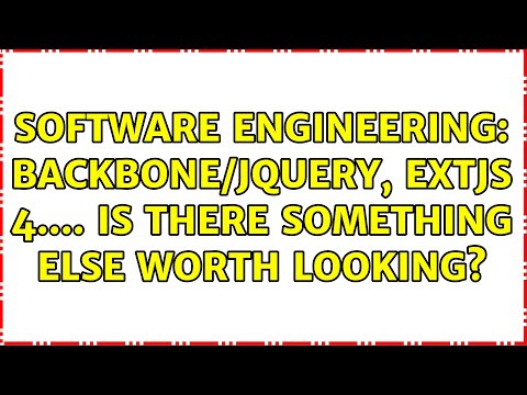 Software Engineering: Backbone/JQuery,