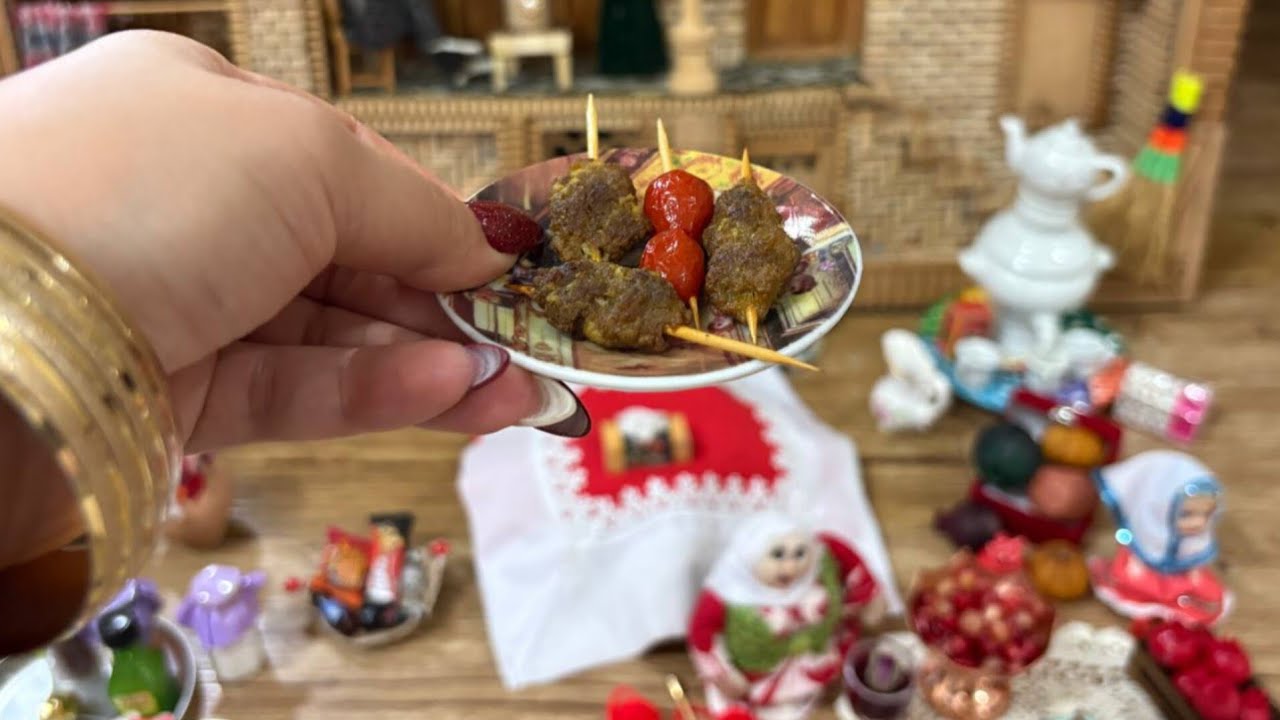 Mini Kabab Koobideh | Koobideh Kabab Recipe (Persian Yalda Night) | Tiny Kitchen Cooking