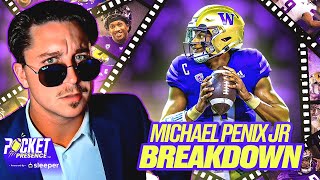 NFL QB Breaks Down Michael Penix Jr. All-22