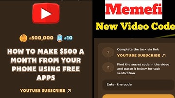 HOW TO MAKE $500 A MONTH FROM YOUR PHONE USING FREE APPS | Memefi new video code | Memefi today code