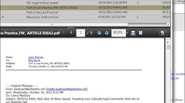Tip of the Week—How to move e-mails out of outlook onto your hard drive using Adobe Acrobat