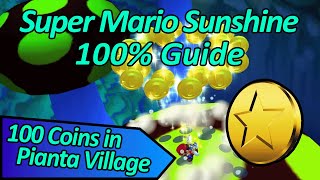 100 Coins in Pianta Village - Super Mario Sunshine 100% Guide
