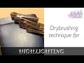 Decorative Painting Tutorial - Highlighting your acrylic paintings with Drybrushing technique