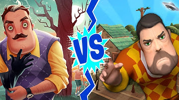 Dark Riddle PIXEL MODE vs Hello Neighbor : Horror Gameplay ( Android/IOS )