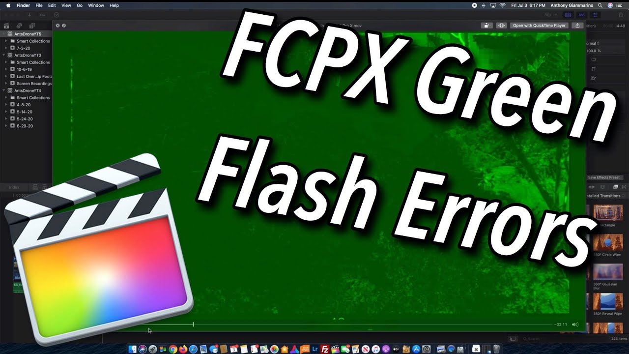 How to Fix Green Flash Errors in Final Cut Pro - YouTube