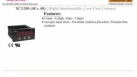 DIGITAL COUNTER UP DOWN 4 DIGIT PULSE DISPLAY XC 1200 SELEC
