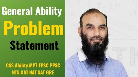 Problem Statement Complete Chapter Sir Sabir