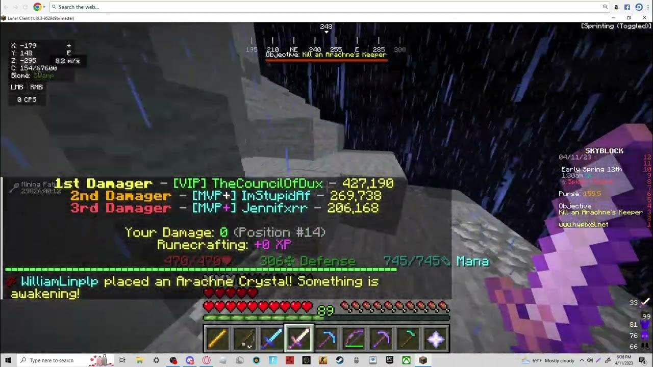 How to get to the top of the spiders den Hypixel skyblock guide YouTube