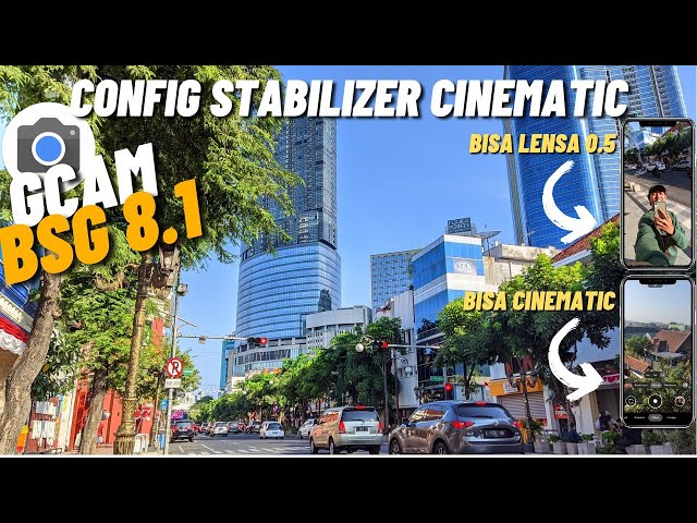 Bisa Cinematic ‼️ Gcam Bsg 8.1 Config Stabilizer Cinematic Support Lensa 0.5 Kaya iPhone 14 Promax class=