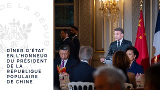 Dîner d’État en l’honneur du Président de la République populaire de Chine.