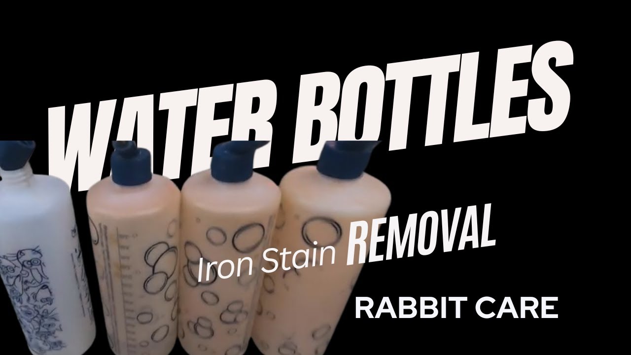 How to get pesky stains out of the water bottles