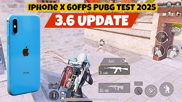 iPhone X Pubg Test 2025 🔥 Smooth + Extreme ( 60fps ) ⚡️iOS 16.7.10 + 256Gb 🥶 4 Finger/Reverse Gyro