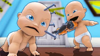 Babies Fight Each Other with WEAPONS - Who's Your Daddy 2 Update