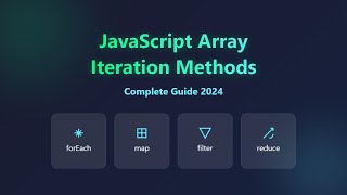 Master JavaScript Array Iteration: forEach, map, filter, reduce & More! [Hindi]