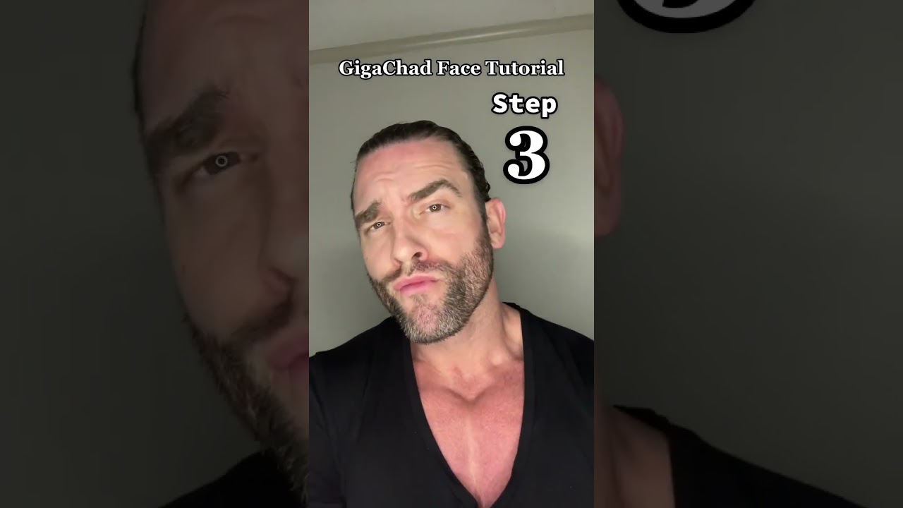 How to do the Gigachad face (tutorial) #shorts 