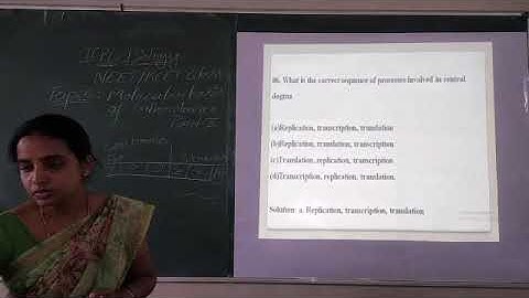 II PU BIOLOGY NEET/CET TOPIC: MOLECULAR BASIS OF INHERITANCE PART-2