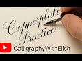 Copperplate Calligraphy Practice with Dip Pen &amp; Ink | CalligraphyWithElish