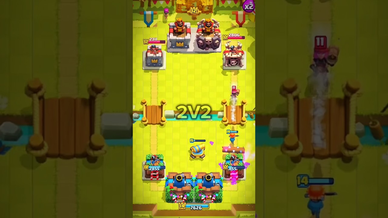 2V2 Battle in Clash Royale.. 