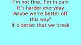 Maroon 5 Better that we Break ^^^WITH LYRICS^^^