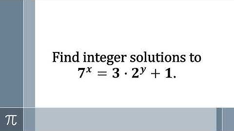 Use modular arithmetic to solve an exponential Diophantine equation: 7^x=3*2^y+1