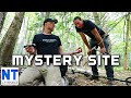 We found a mystery site out in the woods metal detecting