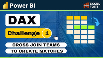 Interesting DAX Challenge - 1 | Cross Join Football Teams for Matches in Power BI