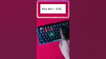Rich Ball Unicode 1f359 Key #keyboard #asmr #typing