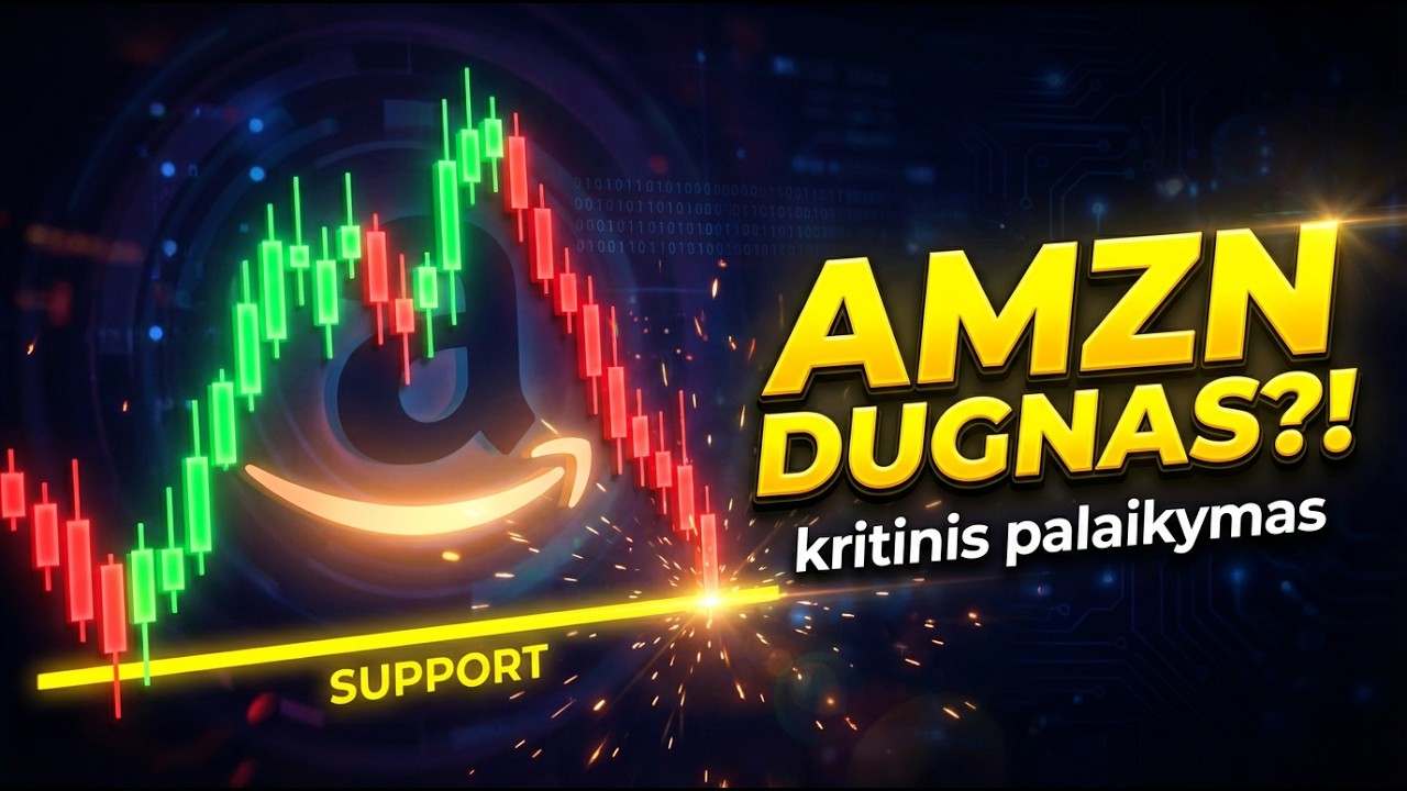 AMZN prie kritinio palaikymo - dugnas ar tik pradžia
