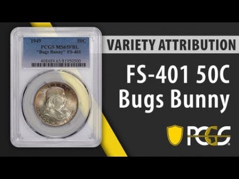 Franklin Half Dollar Bugs Bunny Variety | PCGS Variety Attribution