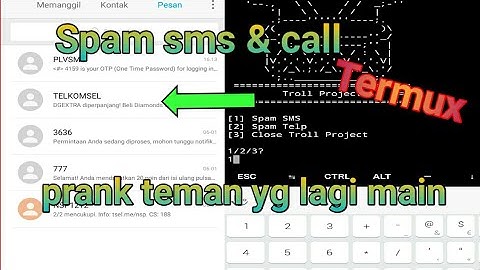 Cara spam sms & call menggunakan termux terbaru
