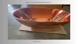 Cora 72 Freestanding Copper Bathtub 1