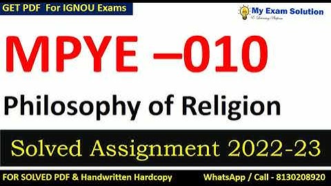 MPYE -010  SOLVED ASSIGNMENT 2022-23 | English Medium  | IGNOU Solved Assignment 2022-23